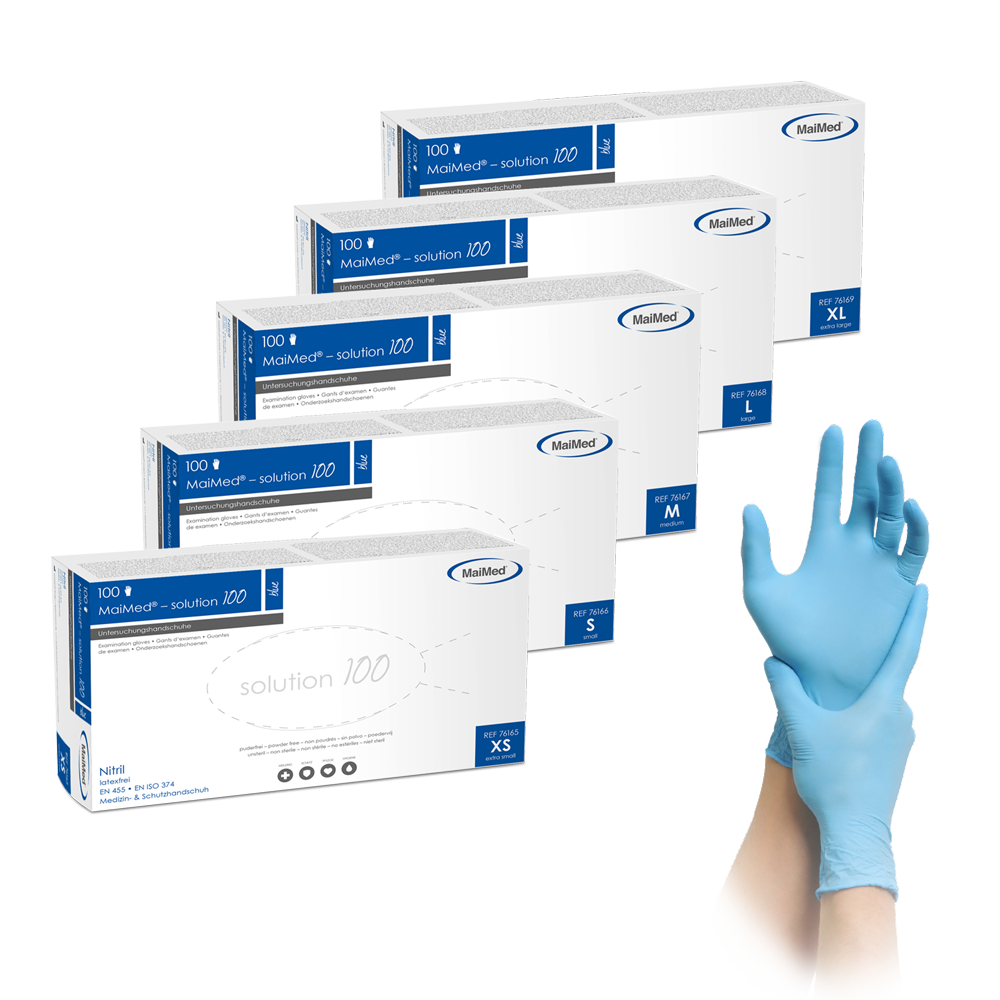 MaiMed® Solution 100 Nitril Handschuhe blau